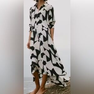 ZARA brand Stunning Designer Maxi Dress
